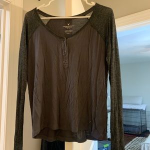 American Eagle dark grey shirt